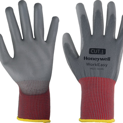 Rękawice HONEYWELL Workeasy 13G GY PU 1 rozmiar 9 szary/czerwony ( 4000391456 )