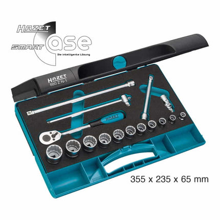 Zestaw kluczy nasadowych HAZET 880ZN-1 16-częściowy 3/8 ″ ( 8000466978 )