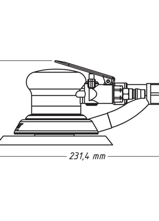 HAZET Ponceuse excentrique pneumatique 9033-2 150 mm ( 4000898934 )