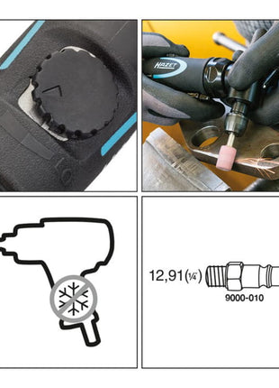 HAZET Druckluftstabschleifer 9032N-5 2000-20000 min-¹ ( 4000898932 )