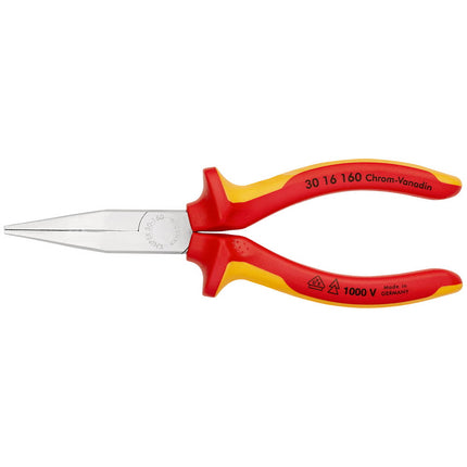 Szczypce wydłużone KNIPEX długość całkowita 160 mm kształt 1 ( 4000810279 )