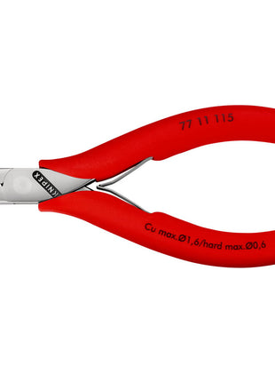 KNIPEX Elektronik-Seitenschneider Länge 115 mm Form 1 ( 4000810486 )