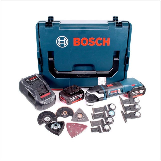 Bosch GOP 18V-28 Akku Multi-Cutter Brushless + 2x Akku 5,0Ah + Ladegerät + L-Boxx - Toolbrothers