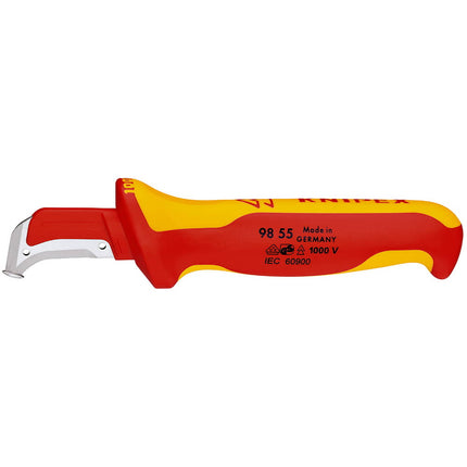 Nóż do zdejmowania izolacji KNIPEX długość 180 mm długość ostrza 38 mm ( 4000817821 )