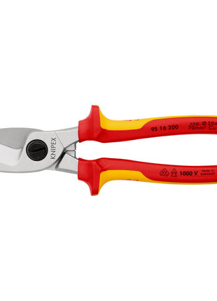 Nożyce do kabli KNIPEX o długości 200 mm ( 4000810912 )