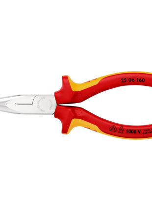 KNIPEX Alicates de punta fina DIN ISO 5745 longitud 160 mm plano/redondo recto (4000810325)