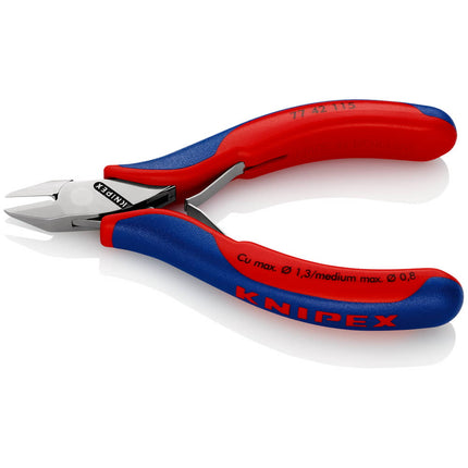 KNIPEX Electronics szczypce tnące boczne długość 115 mm kształt 4 ( 4000810742 )