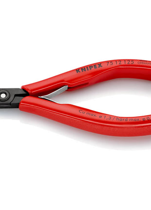 KNIPEX Elektronik-Seitenschneider Länge 125 mm Form 1 ( 4000810500 )