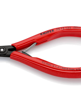 KNIPEX Elektronik-Seitenschneider Länge 125 mm Form 1 ( 4000810500 )