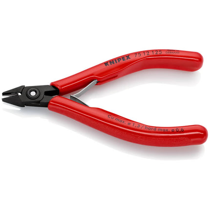KNIPEX Electronics szczypce tnące boczne długość 125 mm kształt 1 ( 4000810500 )