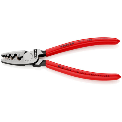 Szczypce do zaciskania końcówek przewodów KNIPEX o całkowitej długości 180 mm ( 4000810445 )