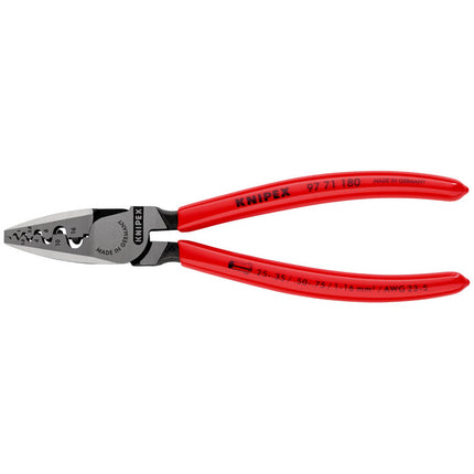 Szczypce do zaciskania końcówek przewodów KNIPEX o całkowitej długości 180 mm ( 4000810445 )