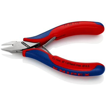 KNIPEX Electronics szczypce tnące boczne długość 115 mm kształt 5 ( 4000794636 )
