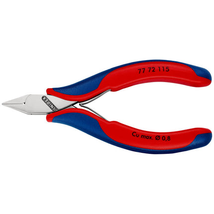 KNIPEX Electronics szczypce tnące boczne długość 115 mm kształt 4 ( 4000810743 )