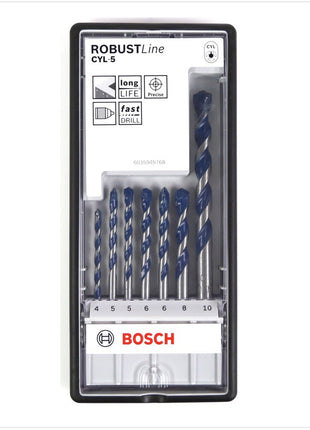 Bosch 7- tlg. Bohrer Set CYL-5 Robustline Betonbohrer 4 - 10 mm ( 2608588167 ) - Toolbrothers