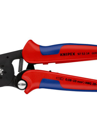 Szczypce do zaciskania końcówek przewodów KNIPEX o całkowitej długości 180 mm ( 4000810459 )