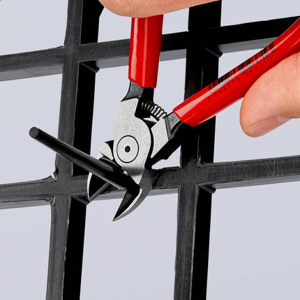 KNIPEX Szczypce tnące ukośne do tworzyw sztucznych Długość całkowita 140 mm ( 4000810177 )