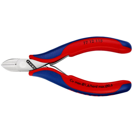 KNIPEX Electronics szczypce tnące boczne długość 115 mm kształt 1 ( 4000810740 )