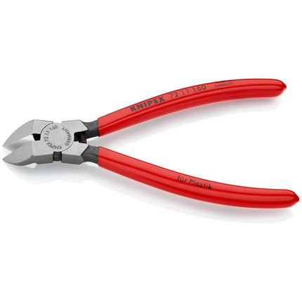 KNIPEX Szczypce tnące ukośne do tworzyw sztucznych Długość całkowita 160 mm ( 4000810180 )
