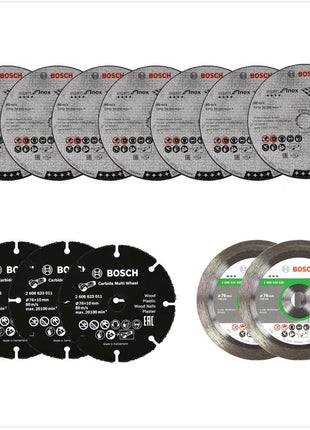 Bosch GWS 10,8-76 V-EC Akku Winkelschleifer 10,8V 76mm Solo in L-Boxx + Trennscheiben Set - ohne Akku, ohne Ladegerät - Toolbrothers