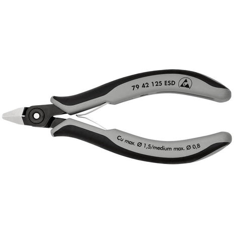 KNIPEX Pince coupante électronique de précision  longueur 125 mm forme 4 ( 4000810832 )