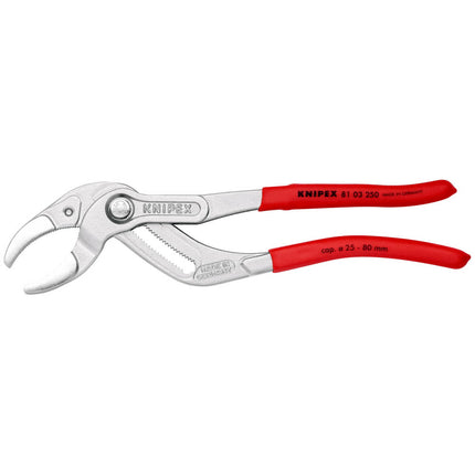 Szczypce do syfonów/złączy KNIPEX długość 250 mm rozpiętość 25 - 80 mm ( 4000795327 )