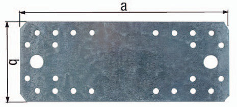 Conector plano GAH EN 14545:29-2 longitud 100 mm ancho 35 mm espesor 2,5 mm (3000200326)