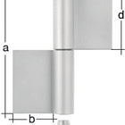 Zawias konstrukcyjny GAH typu K04 2-częściowy do spawania ( 3000200616 )
