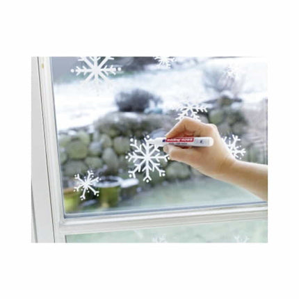 EDDING Kreidemarker 4095 2x weiß/neongelb/neonorange/neonrosa ( 9000487975 )