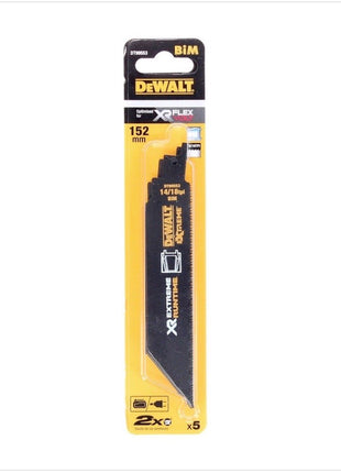 DeWalt DT 99553 Säbelsägeblatt Metall 152 mm 5 Stück - Toolbrothers