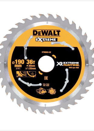 Dewalt DT99563 Kreissägeblatt Handkreissäge 190 x 30 x 1,55 mm 36 Zähne - Toolbrothers