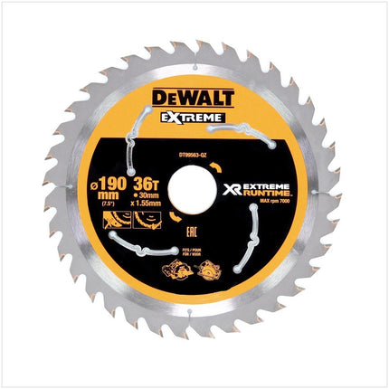 Dewalt DT99563 Kreissägeblatt Handkreissäge 190 x 30 x 1,55 mm 36 Zähne - Toolbrothers