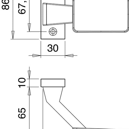 Gałka drzwiowa EDI 1386/0000 Aluminium F1 ( 3000252736 )