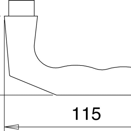 Para uchwytów dźwigniowych EDI 125Z aluminium F1 ( 3000200004 )