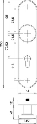 EDI Schutzgarnitur Logo 8753/0792 Aluminium F1 ( 3000261256 )