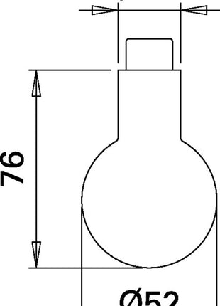 EDI Türknopflochteil K5 Edelstahl F00 ( 3000261379 )