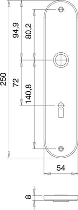 EDI Renovierschild 206 Z Edelstahl F00 ( 3000261353 )