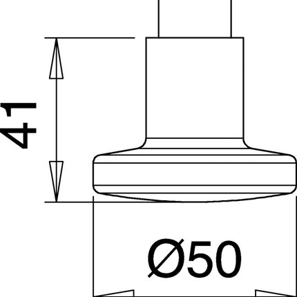 Gałka drzwiowa EDI część otworu K7 stal nierdzewna F00 ( 3000261380 )