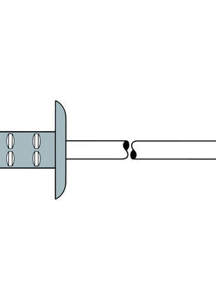 GESIPA Rivet aveugle PolyGrip(R) tige de rivet d x l 3,2 x 8 mm K9,5 ( 4000813560 )