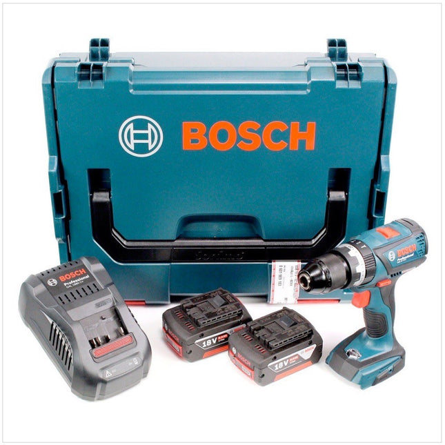 Bosch GSB 18 V-EC Akku Schlagbohrschrauber 2016 neue Version Metallbohrfutter + 2x 6 Ah Akku + Lader in L-Boxx + Bosch 7 tlg. Mehrzweckbohrer-Set CYL-9 Multicontruction - Toolbrothers