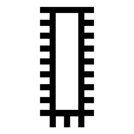 Plik warsztatowy PFERD DIN 7261 długość 200 mm przekrój 20 x 5 mm ( 4000840168 )