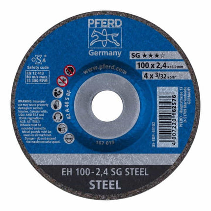 Tarcza tnąca PFERD SG STEEL D115x2,4mm z korbką ( 4000841310 )