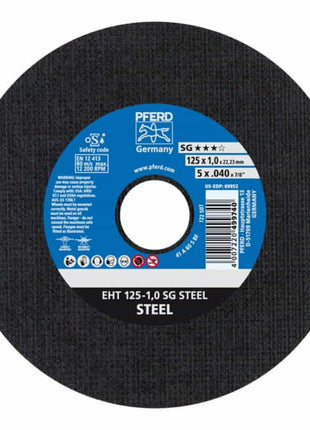 PFERD Disque à tronçonner SG STEEL D125x1 mm droit ( 4000841251 )