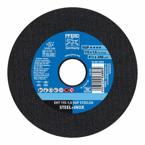 Tarcza tnąca PFERD SGP STEELOX D115x1mm prosta ( 4000843067 )