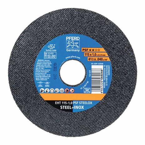 PFERD Tarcza tnąca PSF STEELOX D115x1mm prosta ( 4000842600 )