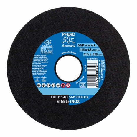 PFERD Trennscheibe SGP STEELOX D115x0,8mm gerade ( 4000841254 )