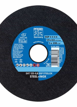 PFERD Disque à tronçonner SGP STEELOX D125x0,8 mm droit ( 4000841259 )