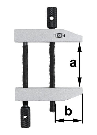 BESSEY Zacisk śrubowy równoległy PA Szerokość mocowania 116 mm ( 4000831580 )