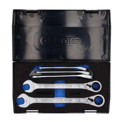 Zestaw kluczy płasko-oczkowych GEDORE 7 UR-005 5-częściowy o szerokości 8-19 mm ( 4000880491 )