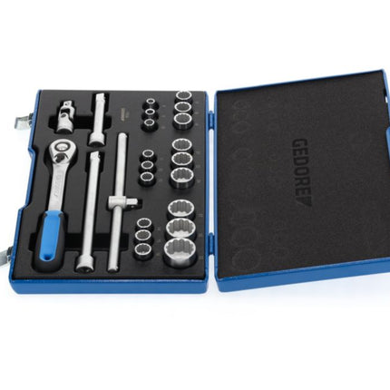 Zestaw kluczy nasadowych GEDORE D19 EMU-20 23-częściowy 1/2 ″ ( 4000880523 )